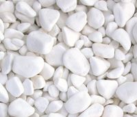 Granitinė skalda balti gludinti